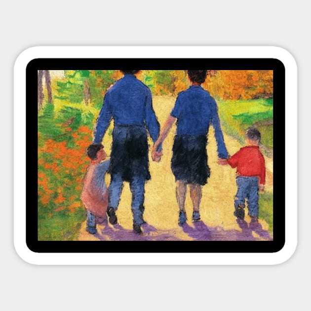 Walk Together Nature Family Sticker by WalkTogether
